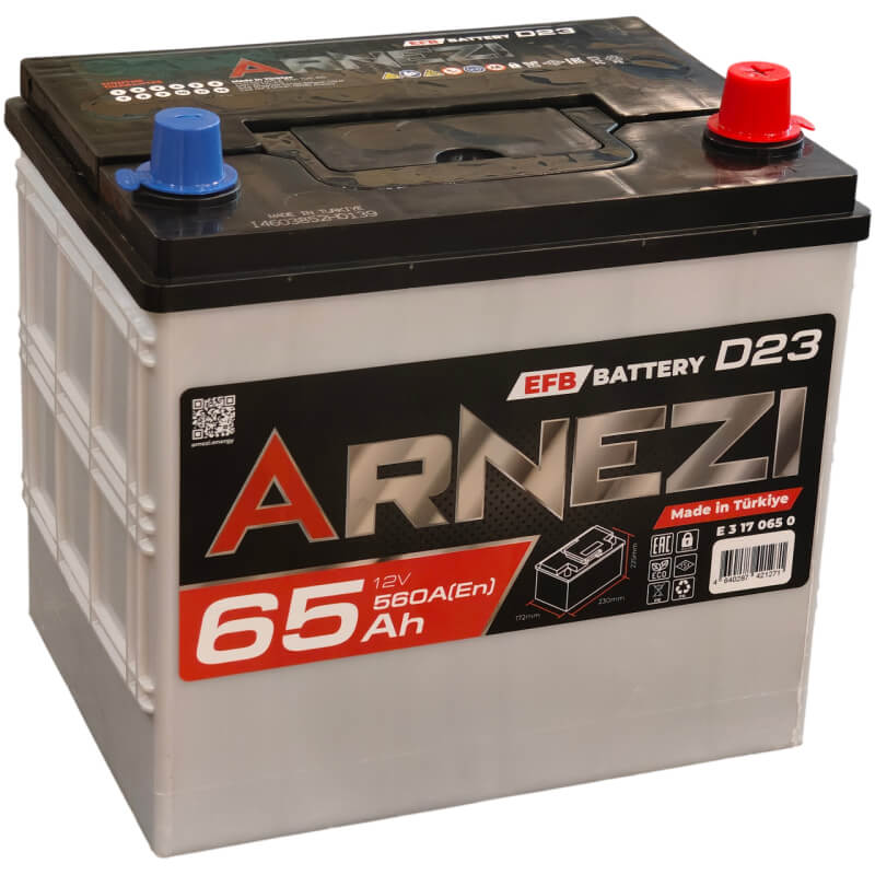 Аккумулятор Arnezi Asia EFB 65 А/ч 560 А обратной полярности