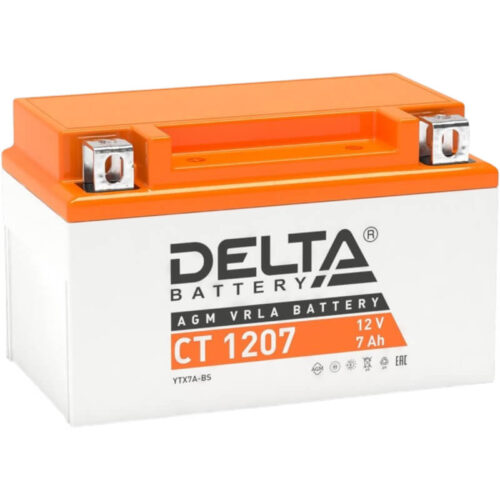 Мото АКБ Delta Battery AGM 7 А/ч прямой полярности 150*86*94 105 А