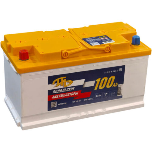 Аккумулятор ПАЗ 100 А/ч 810 А прямой полярности