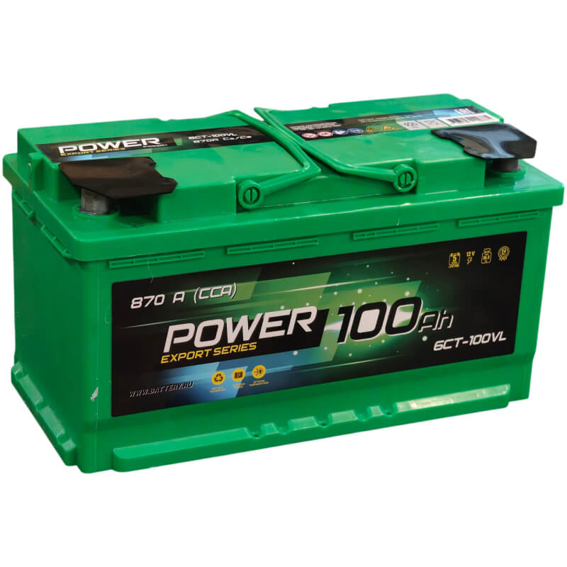 Аккумулятор Power 100 А/ч 870 А прямой полярности