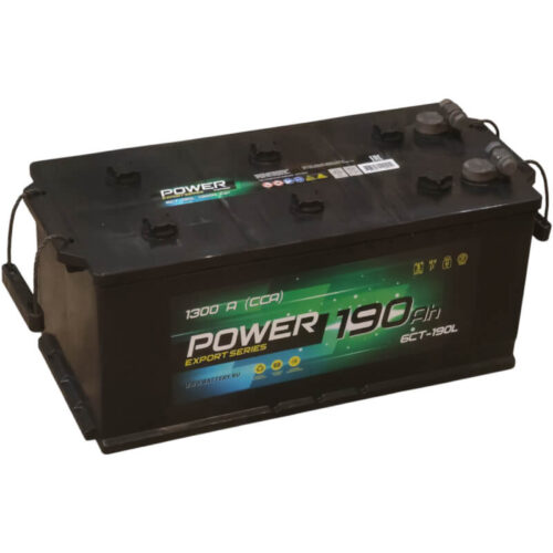 Аккумулятор Power 190 А/ч 1300 А прямой полярности, под болт