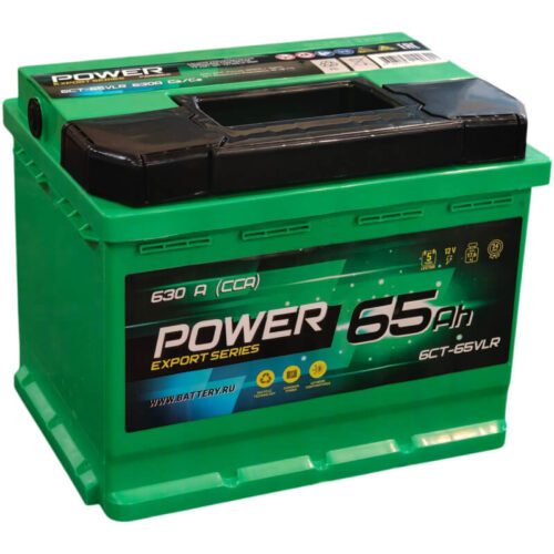 Аккумулятор Power 65 А/ч 630 А обратной полярности
