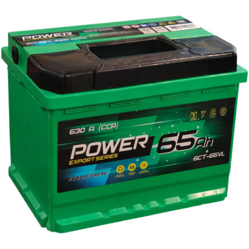 Аккумулятор Power 65 А/ч 630 А прямой полярности