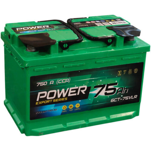 Аккумулятор Power 75 А/ч 750 А обратной полярности