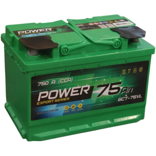 Аккумулятор Power 75 А/ч 750 А прямой полярности