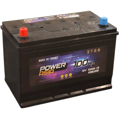 Аккумулятор Power Asia 100 А/ч 820 А прямой полярности