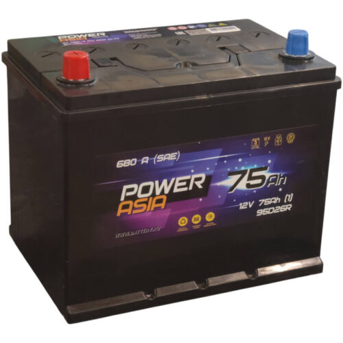 Аккумулятор Power Asia 75 А/ч 680 А прямой полярности