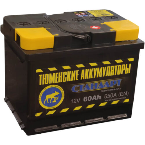 Тюменский аккумулятор (Стандарт) 60 А/ч 550 А обратной полярности