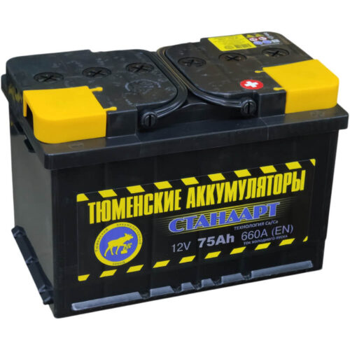 Тюменский аккумулятор (Стандарт) 75 А/ч 660 А обратной полярности