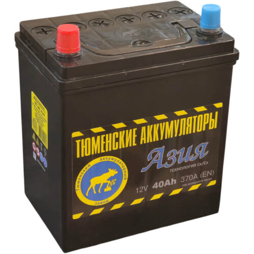 Тюменский аккумулятор (Азия) 40 А/ч 370 А прямой полярности