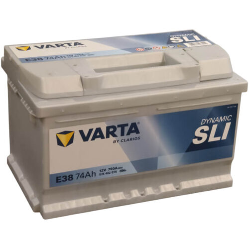 Аккумулятор Varta Silver Dynamic E38 74 А/ч 750 А обратной полярности