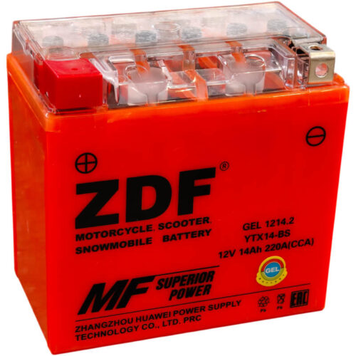 ZDF Moto Battery GEL 1214.2 12 V 14 А/ч 220А прямой полярности