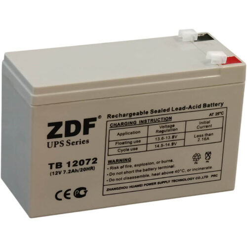 ZDF TB12072 тяговая 12 V 7.2 А/ч прямой полярности