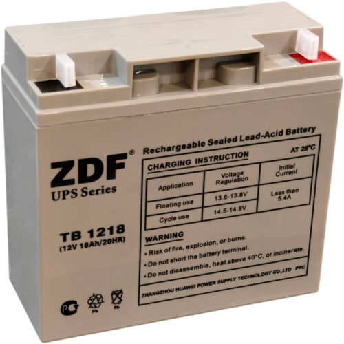 ZDF TB1218 тяговая 12 V 18 А/ч обратной полярности