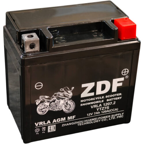 ZDF Moto Battery VRLA 1207.2 12 V 7 А/ч 120А обратной полярности