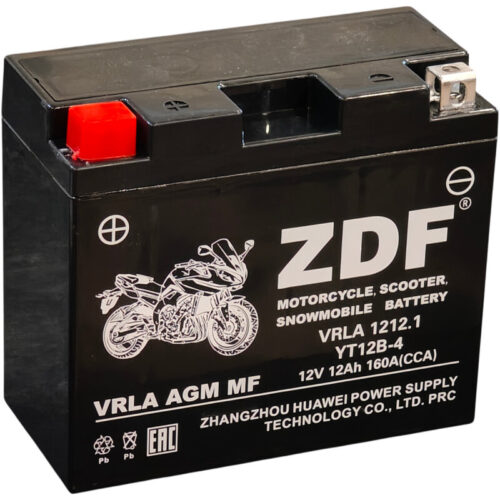 ZDF Moto Battery VRLA 1212.1 12 V 12 А/ч 160 А прямой полярности