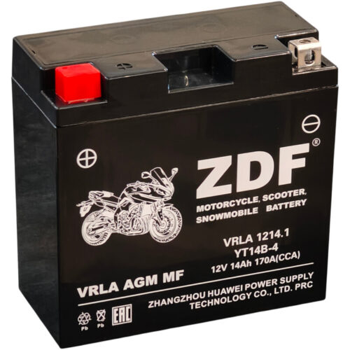 ZDF Moto Battery VRLA 1214.1 12 V 14 А/ч 170 А прямой полярности